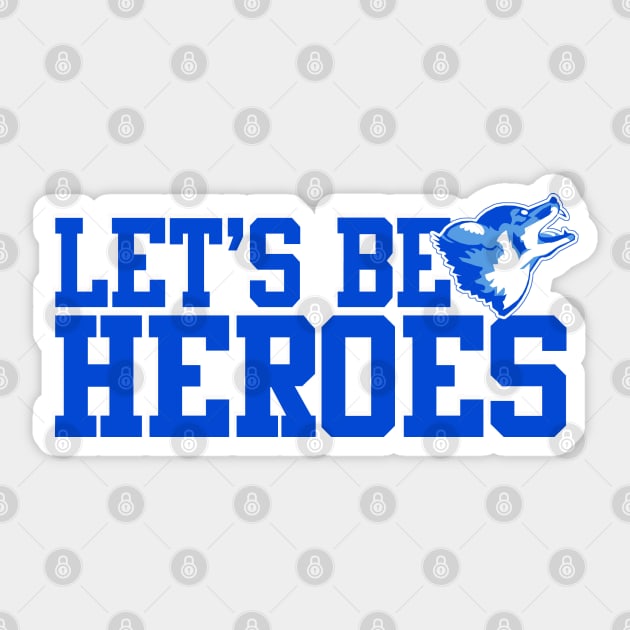 Varsity Blues Heroes Sticker by PopCultureShirts